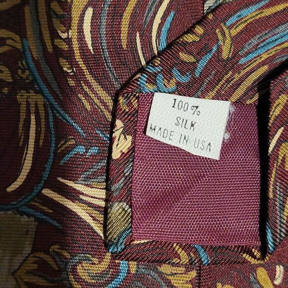 Vintage Norseman all silk tie - Picture 4 of 4